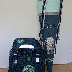 SAC D'ÉCOLE ROBOT assorti au cartable