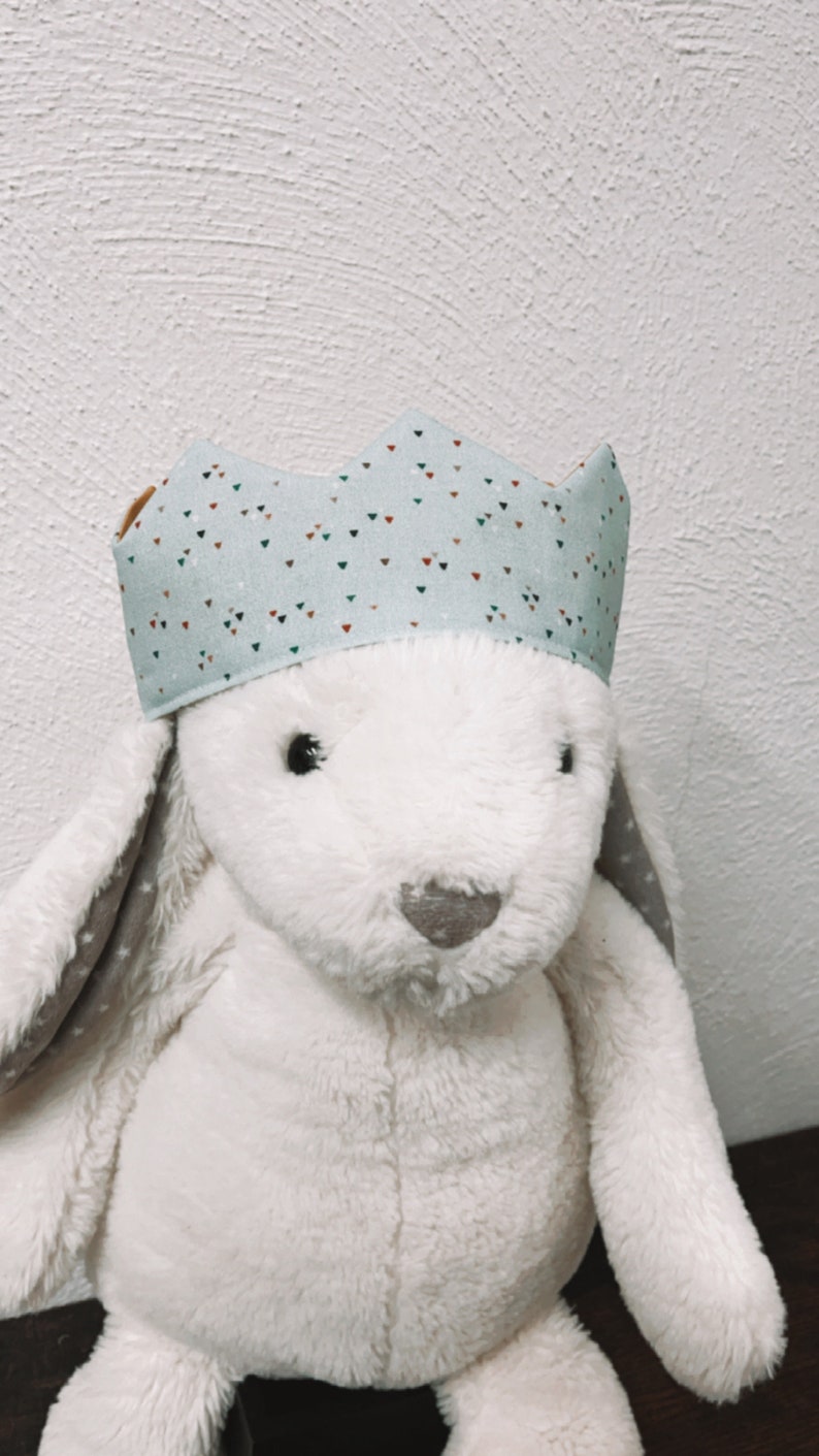 Fabric Crown MINT SENFGELB Birthday Crown