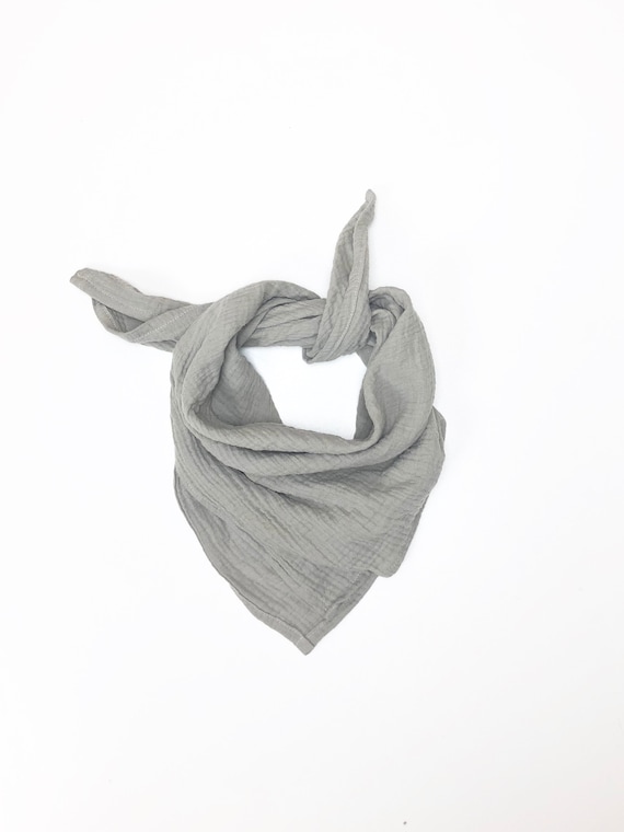 Musselin Tuch Schal GRAU Kids