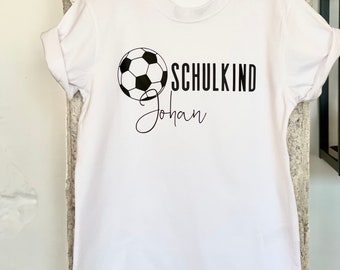 T-Shirt Fußball Schulkind
