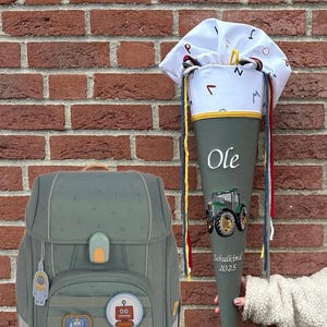 SAC D'ÉCOLE tracteur assorti au cartable Lässig