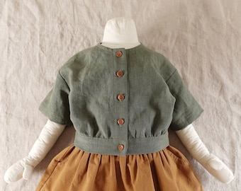 Blusa e jaqueta com ombros caídos - Molde em PDF: Roupas infantis fáceis (1 a 10 anos) (A0 a A4)
