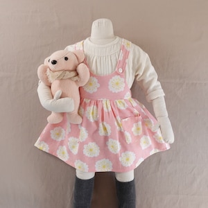 Easy Baby and Girl Pinafore Skirt Pattern Overall Dress PDF Sewing Pattern Suspender Skirt Digital Download | Toddler Children Kid | 3M - 6Y