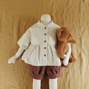 Baby & Girl Blouse Sewing Pattern: Drop Shoulder Top (12M-10Y) (PDF Pattern)