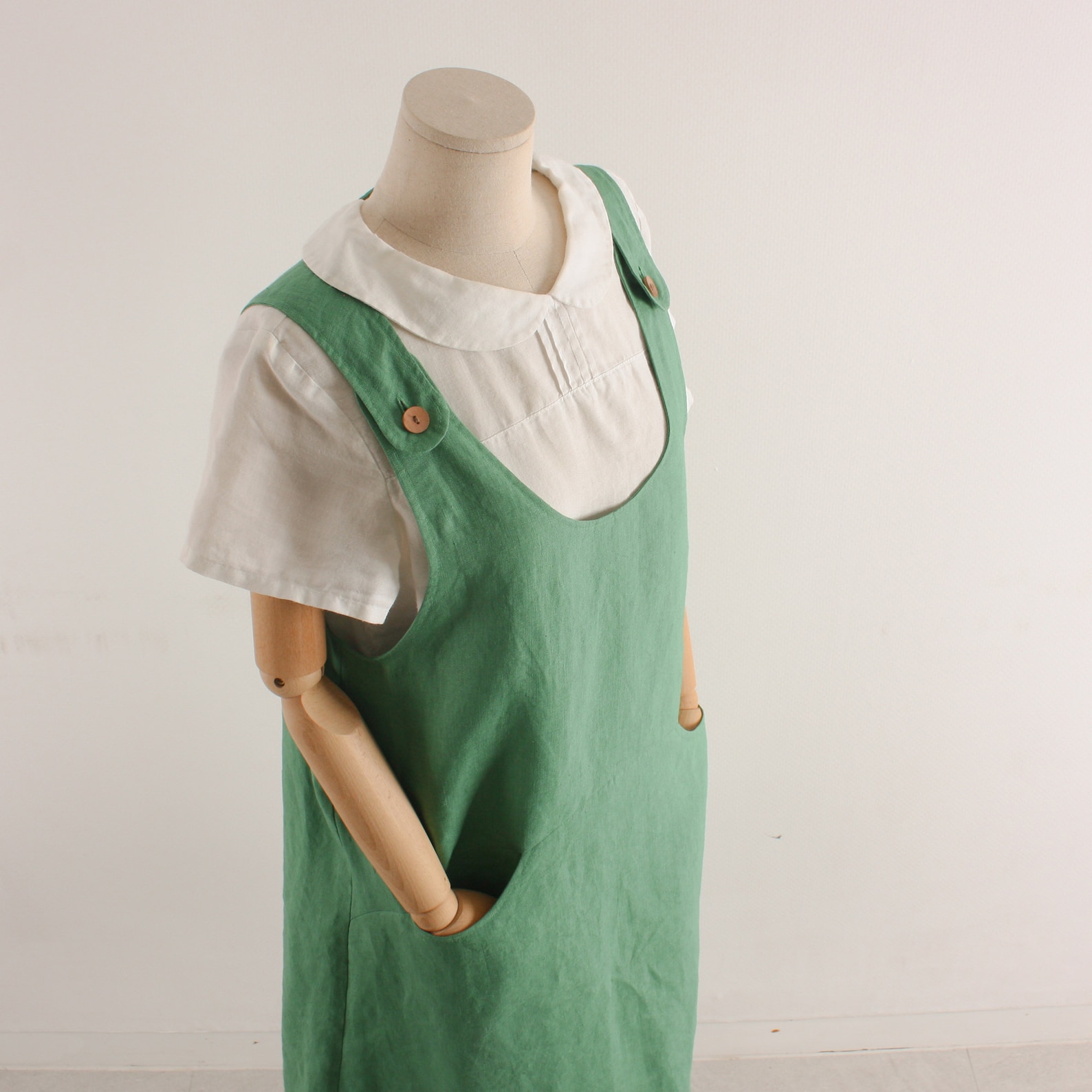 Easy Pattern A Line Overall Jumper Dress PDF Sewing Pattern Etsy