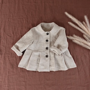Easy Jacket for Baby and Girl PDF Sewing Pattern | kids Collar Coat Sewing Pattern | Children outerwear Clothes | Instant Download | 3M~10Y