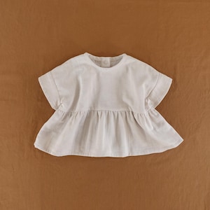 Eenvoudig patroon | Baby- en meisjesblouse met kimonomouwen (PDF-naaipatroon) | Oversized jurkjes voor baby's en peuters (naaipatroon) | Patroon voor beginners