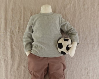 Patrón fácil de camiseta de manga larga para niños y bebés Patrón PDF / Descarga digital / Patrón de camiseta básica para niños pequeños Niño Niña 3 M - 10Y