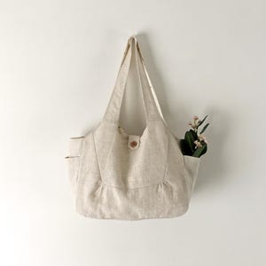Einfaches Schnittmuster | Nähanleitung für eine Tragetasche mit Knöpfen | 3 Größen | Schultertaschen-Schnittmuster | Nähanleitung für Anfänger | PDF-Schnittmuster für eine Hobo-Bag | Schnittmuster für eine gewebte Tasche