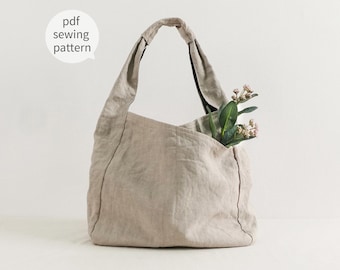 Hobo Bag Easy Pattern | Shoulder Bag sewing pattern | Double Sided Hobo Bag Sewing Pattern | Beginner Sewing | Instant Download Pattern