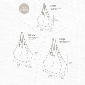 Minimalist Bag Sewing Pattern | Pentagonal Shoulder Bag Sewing Pattern | 3sizes | Hand Bag Easy Sewing Pattern | Tote Bag Pattern image 5