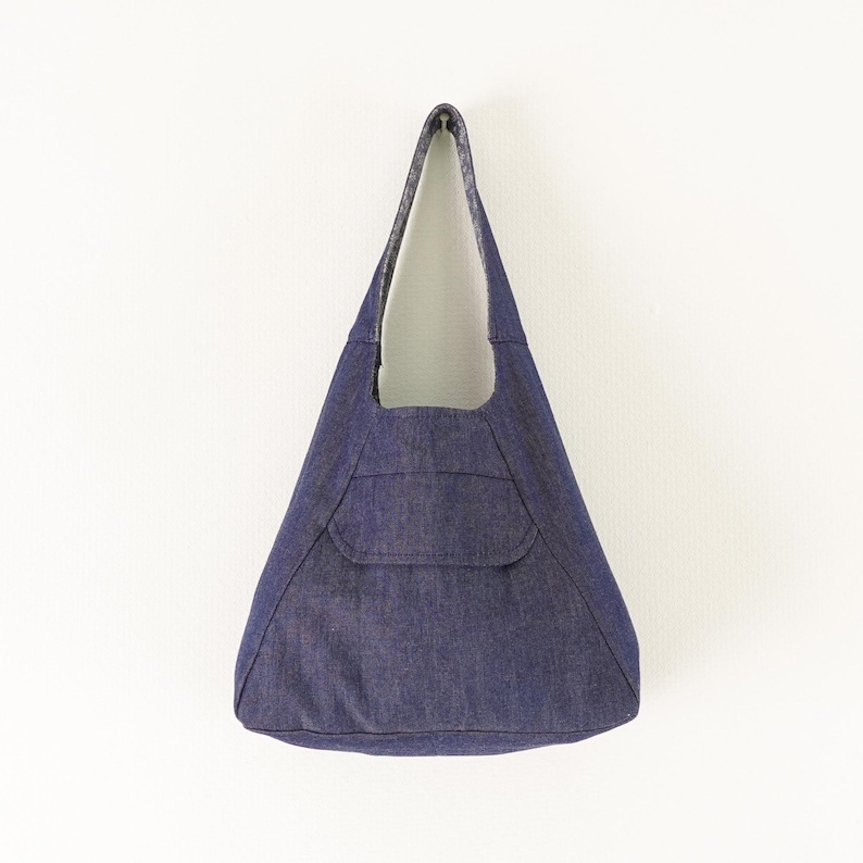 Triangle Hobo Bag Pattern | Shoulder Bag Sewing Pattern | Double Sided Hobo Bag Sewing Pattern | Beginner Sewing | Instant Download Pattern image 6