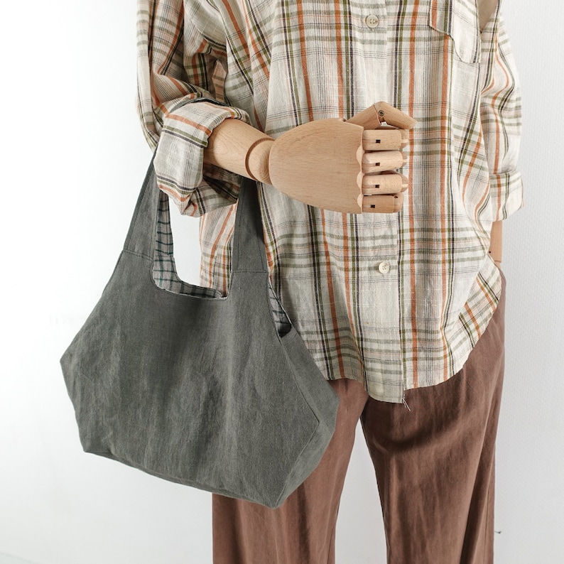 Minimalist Bag Sewing Pattern | Pentagonal Shoulder Bag Sewing Pattern | 3sizes | Hand Bag Easy Sewing Pattern | Tote Bag Pattern image 3