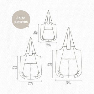 Easy Pattern Shoulder Bag PDF Sewing Pattern Tote Bag Sewing Pattern ...