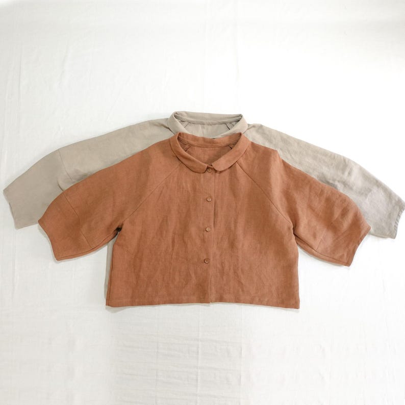 Easy Pattern | Balloon Sleeve Raglan Blouse Sewing Pattern for Women | Crop Shirt Sewing Pattern | Beginner Sewing | Oversize PDF Pattern image 17