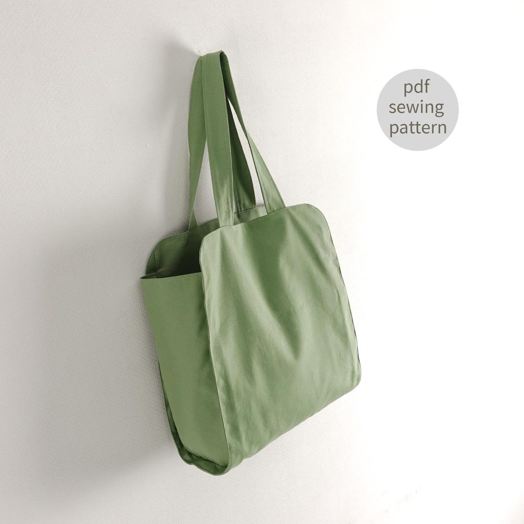 Chest Rounded Bag Pattern Rounded Corner Tote Bag Sewing Pattern | 3 Sizes Included | Minimalist ...