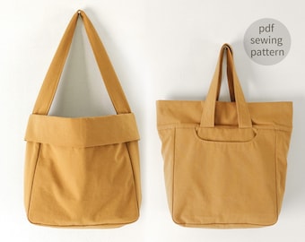 Easy Pattern | Tote Bag Sewing Pattern & Hobo Bag Sewing Pattern | Shoulder Bag Sewing pattern | Beginner Sewing | HandBag Sewing Pattern