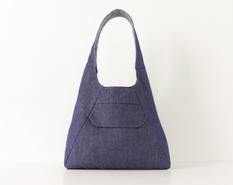 Triangle Hobo Bag Pattern | Shoulder Bag Sewing Pattern | Double Sided Hobo Bag Sewing Pattern | Beginner Sewing Patterns