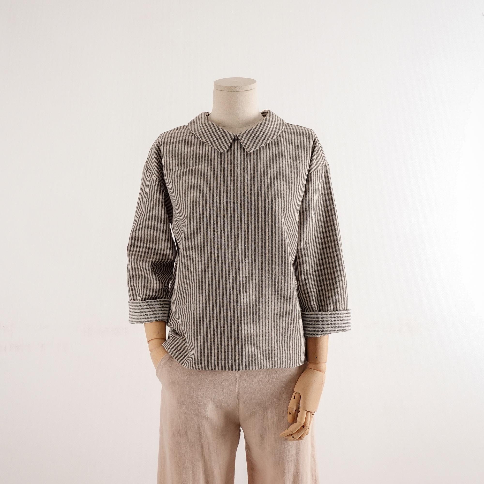 Sewing Raglan Shoulder Pattern Sewing Pattern Bundle | Minimalist Drop Shoulder Collar Back Button ...