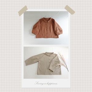 Easy Pattern | Balloon Sleeve Raglan Blouse Sewing Pattern for Women | Crop Shirt Sewing Pattern | Beginner Sewing | Oversize PDF Pattern image 3
