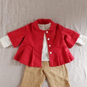 Easy Pattern | Gathered Jacket for Kids PDF Sewing Pattern | Toddler Collar Coat Sewing Pattern | Children Jacket Clothes | Instant Download