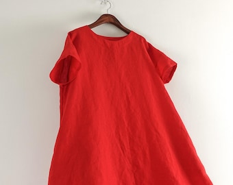 Patrón fácil / Patrón de costura en PDF para vestido holgado con hombros caídos para mujer / Patrón de vestido de corte A / Costura para principiantes / Vestido sencillo