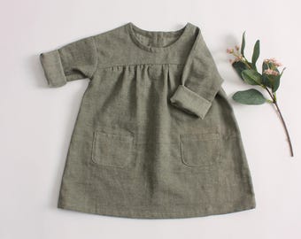 Girl and baby PDF Sewing Patterns Drop Shoulder Dress Top Clothes Pattern | Instant Download kids | A0 A4 Letter 9M~10Y | Video Tutorial
