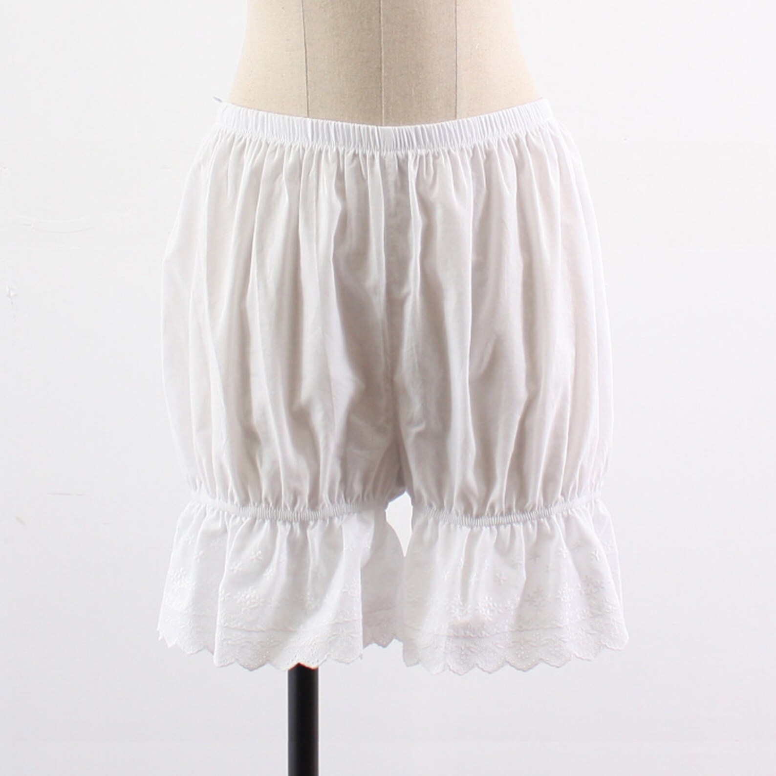 Womens Cotton White Lace Bloomers / Pettipants / Underwear / Etsy