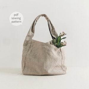 Hobo Bag Easy Pattern | Shoulder Bag sewing pattern | Double Sided Hobo Bag Sewing Pattern | Beginner Sewing | Instant Download Pattern