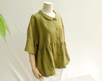 Drop Shoulder Oversized Blouse PDF Sewing Pattern for Women | Top Shirts Loose Fit Pattern | Beginner Sewing | XXS - 5XL