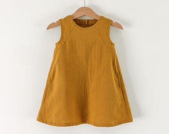 Girl's A-Line Tank Top Dress Sewing Pattern (PDF)