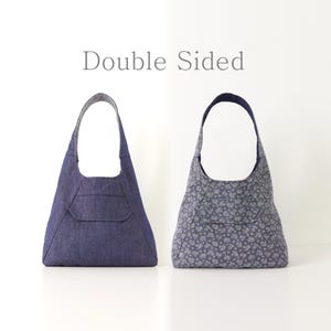 Triangle Hobo Bag Pattern | Shoulder Bag Sewing Pattern | Double Sided Hobo Bag Sewing Pattern | Beginner Sewing | Instant Download Pattern image 7