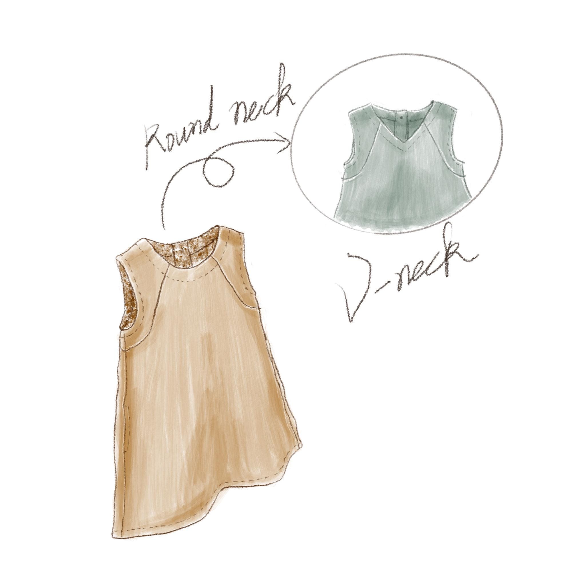 Girl's A-line Tank Top Dress Sewing Pattern (PDF) - Etsy