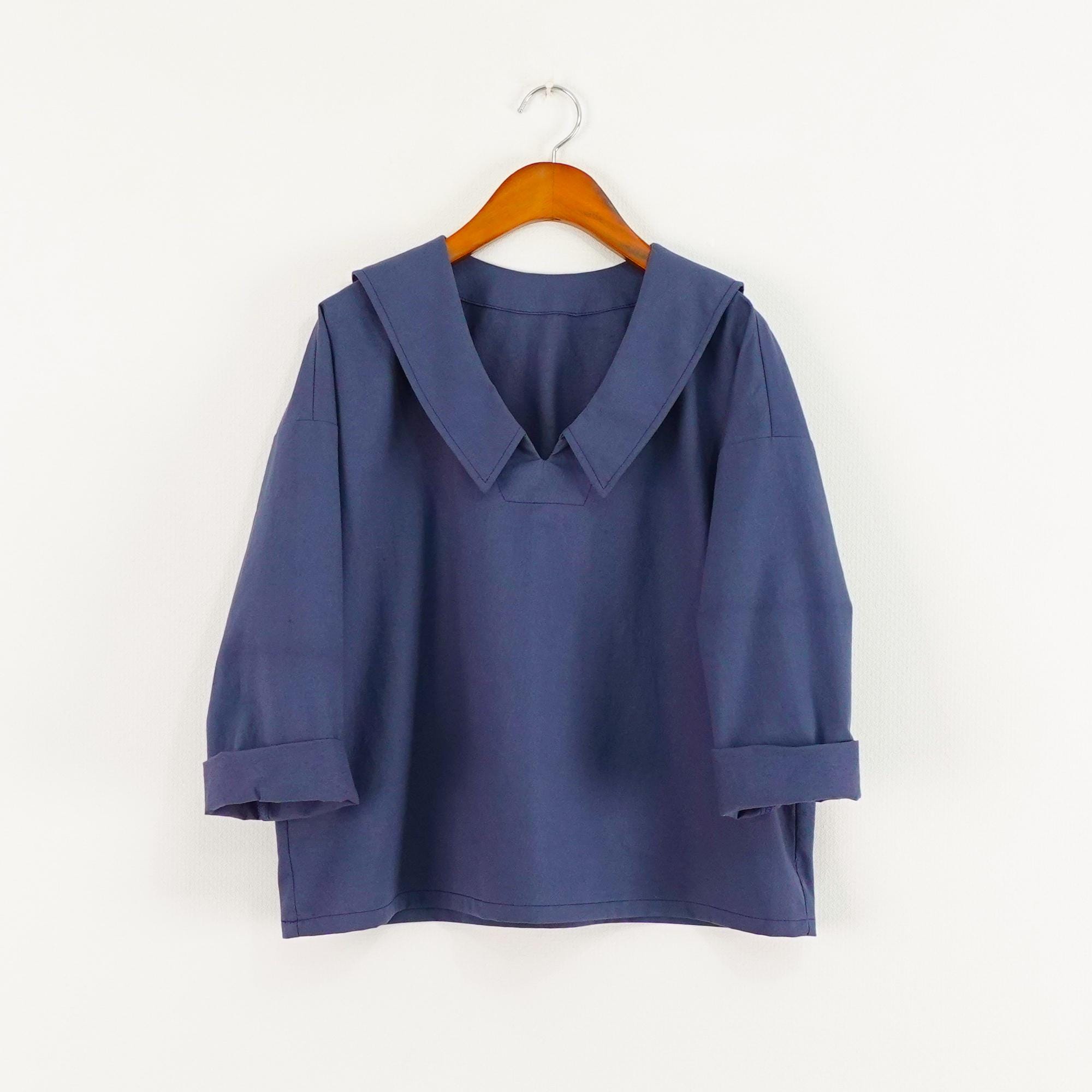 Sailor Collar Sewing Pattern | Pilgrim Collar Oversize Pattern | Sailor ...
