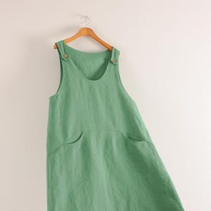 Patron facile | Robe salopette trapèze, patron PDF de couture pour femme | Robe à bretelles, poches | Tutoriel vidéo | Tailles XXS à 5XL