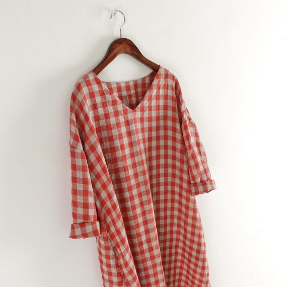 Easy Pattern | A Line Loose Fit Dress PDF Sewing Pattern for Women | V-neck Oversized Dress Pattern | beginner sewing | minimalist dress sew