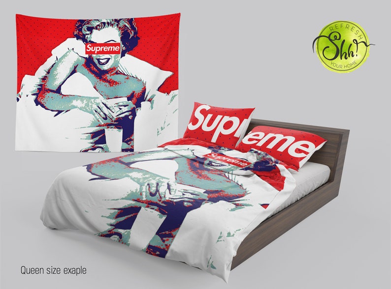 Supreme Bedding Set Marilyn Monroe Duvet Cover Top Trend Bed Design Supreme Red Pillow Cases