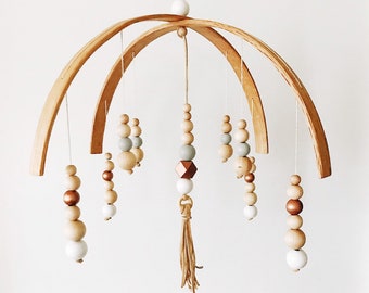 wooden nursery mobile