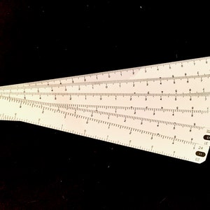 Silver Reed KR6 KNIT CONTOUR - Stitch Scale Set "0" Center 11-16  Mfg Orig