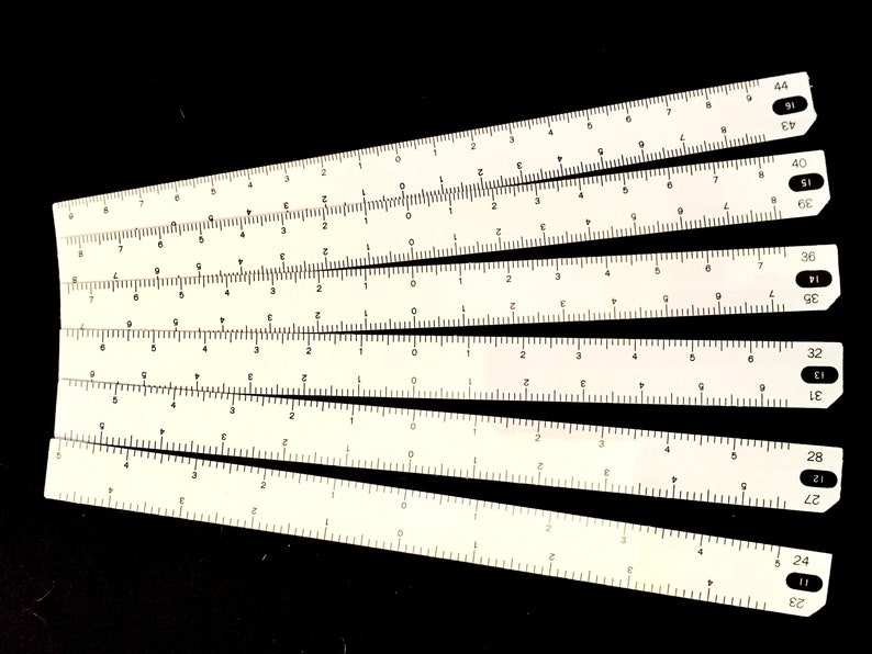 Silver Reed KR6 KNIT CONTOUR - Stitch Scale Set 