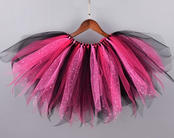 black and pink tutu dress