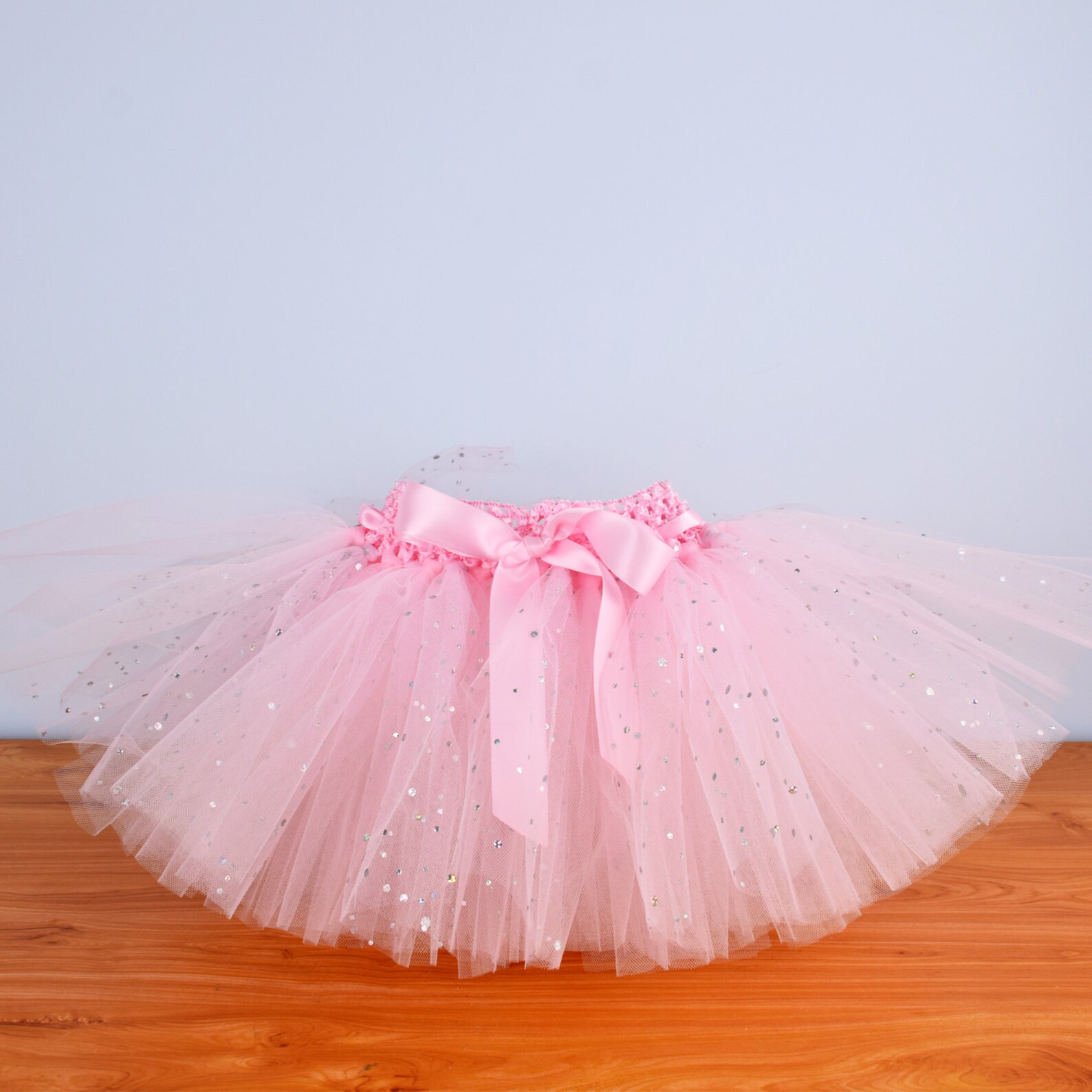 Light Pink Glitter Tulle Tutu Skirt for GirlsBaby Birthday | Etsy