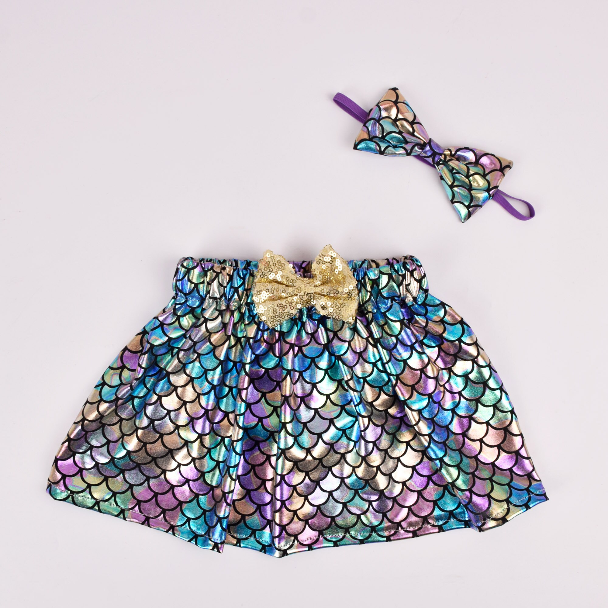 Mermaid Scale Baby Tutubaby Girl Mermaid Skirtgirls Birthday Etsy