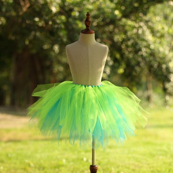 Falda Pixie Tutu verde lima niñas fiesta de disfraces - Etsy