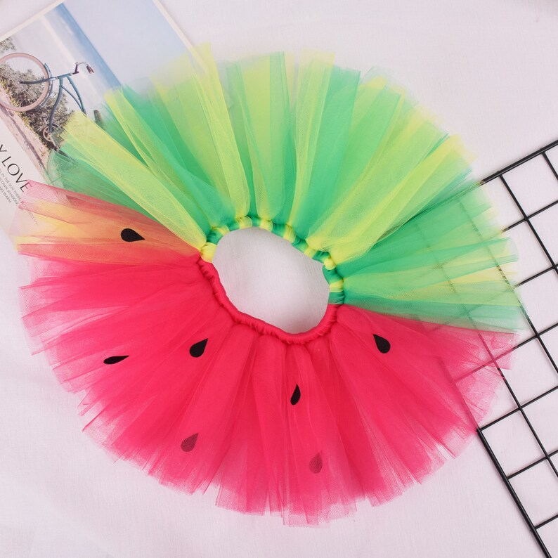 Watermelon Birthday Tutu Outfitfirst Birthday Baby Tutubaby Etsy