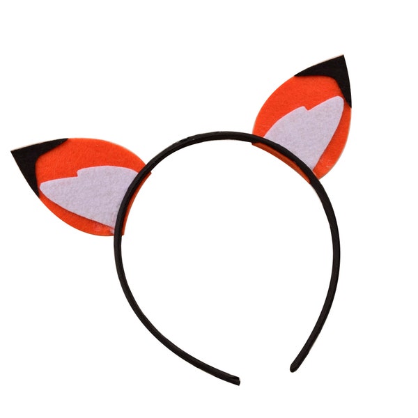 Fox Ears, Fox Headband, Woodland Headband,Kids Adult Halloween Headband,Fox Costume