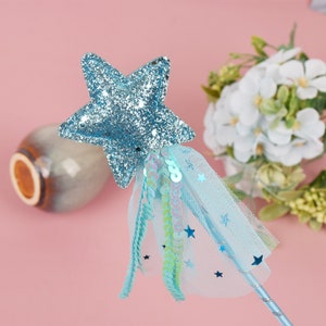 Magical shimmer star wands, fairy princess wand,girls costume accessories, magic wand, star wands,kids party favors,fairy wand image 7