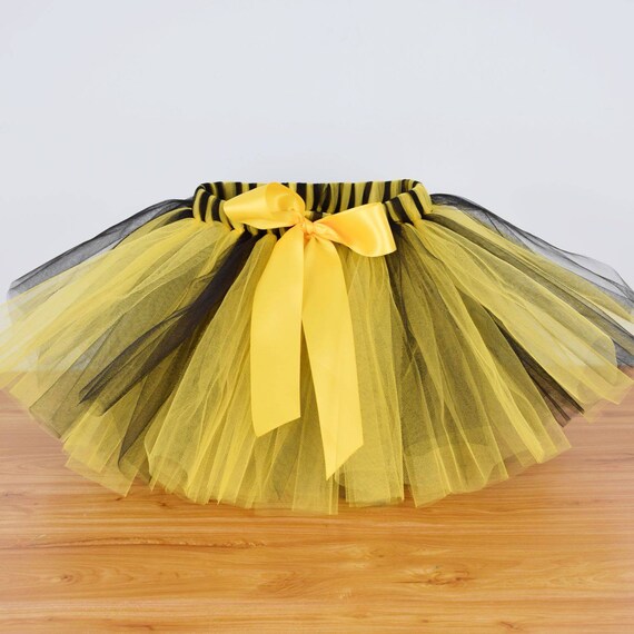 black and yellow tutu baby