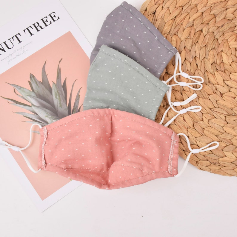 100% Cotton Face MaskFabric MaskWashable MaskReusable Adult image 6