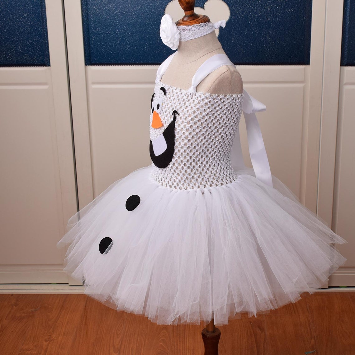 Frozen Olaf Dress Inspired Tutu Dress Olaf Tutu Dressgirls Etsy